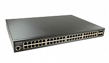 SW-48G4X-L2 - Управляемый L2+ коммутатор Gigabit Ethernet на 52 порта. Порты: 48 x GE (10/100/1000Base-T) + 4 x 1G/10G SFP+ Uplink. Монтаж в 19 - дюймовую стойку, крепление в комплекте. Размеры (ШхВхГ): 440x44x300мм, OSNOVO
