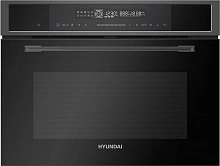 Духовой шкаф Электрический Hyundai HMEO 6580 DX черный/графитовый