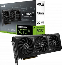 Видеокарта Asus PCI-E 5.0 PRIME-RTX5070TI-O16G NVIDIA GeForce RTX 5070TI 16Gb 256bit GDDR7 2497/28000 HDMIx1 DPx3 HDCP Ret