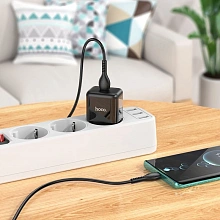 Сетевое зар./устр. Hoco N32 Glory Black 30W 3A+2A+1.5A (PD+QC+AFC) USB Type-C универсальное черный