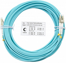 Cabeus FOP-50-LC-LC-15m - Шнур оптический duplex LC-LC 50/125 mm OM3 15м LSZH