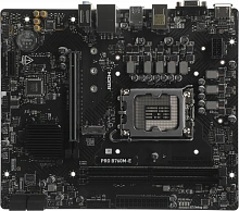 Материнская плата MSI PRO B760M-E Soc-1700 Intel B760 2xDDR5 mATX AC`97 8ch(7.1) GbLAN+VGA+HDMI
