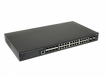 SW-32G4X-2L - Коммутатор Osnovo управляемый L3 Gigabit Ethernet на 16xGE RJ-45 + 8xGE Combo (RJ-45 + SFP) + 4x10G SFP+ Uplink. Порты: 16 x GE RJ-45 (10/100/1000 Base-T) + 8 x GE Combo Port (RJ-45 + SFP) + 4 x 1G/10G SFP+ Uplink, Консольный порт, Уровень у