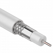 01-2201 - Кабель REXANT RG-6U (75 Ом), CCS/Al/Al (1,02/Al/48*0,12мм) 64%, (бухта 100м), белый