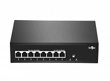 ST-NS206MB-MD - Неадминистрируемый коммутатор, 6 RJ-45 POE портов (10/100 Мбит/с), 2 RJ-45 Uplink порта (10/100 Мбит/с), бюджет на порт до 30 Вт, общий бюджет до 50Вт.