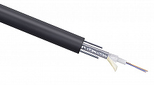 Cabeus STW-9-01x04-ST-SW-PE-OUT Кабель волоконно-оптический 9/125 одномодовый, 4 волокна, loose tube, бронированный стальной лентой и стальными проволоками, для внешней прокладки (-40C ~ +70), PE, черный