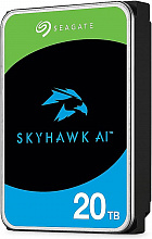 Жесткий диск HDD Seagate SATA-III 20Tb Surveillance SkyHawkAI, 256Mb 3.5", 24x7, ST20000VE002 (7200rpm)