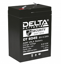 Аккумуляторная батарея Delta DT 6045 (6V / 4.5Ah)