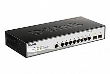 DGS-1210-10/ME/B2A Управляемый L2 коммутатор с 8 портами 10/100/1000Base-T и 2 портами 1000Base-X SFP