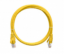 NMC-PC4UD55B-030-YL Коммутационный шнур NIKOMAX U/UTP 4 пары, Кат.5е (Класс D), 100МГц, 2хRJ45/8P8C, T568B, заливной, с защитой защелки, многожильный, BC (чистая медь), 24AWG (7х0,205мм), PVC нг(А), желтый, 3м