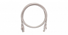 NMC-PC4UE55B-015-C-GY - Коммутационный шнур NIKOMAX U/UTP 4 пары, Кат.6 (Класс E), многожильный, медный, 24AWG (7х0,205мм), LSZH нг(А)-HFLTx, серый, 1,5м.