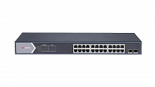 Управляемый PoE коммутатор DS-3E1526P-SI - L2, Смарт-управляемый, 24 1000M RJ45 PoE-порт, 2 Gigabit combo порт