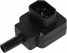 Вилка Lanmaster LAN-IEC-320-C14/90 угловая